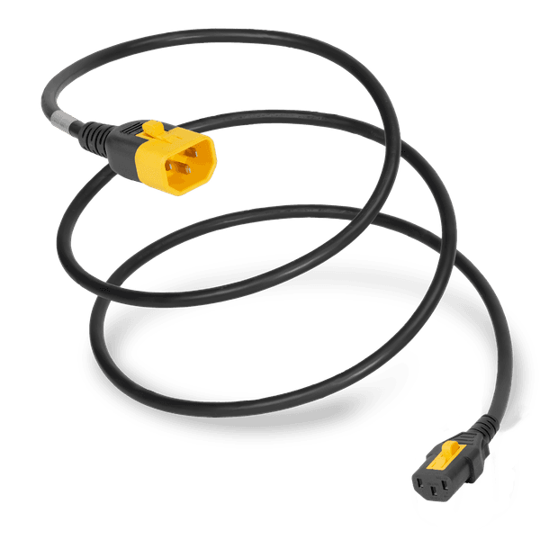 Black 1.5 Feet C13 Locking (V-Lock) cord