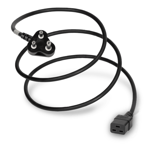 Black 3.0 meters C19 cord