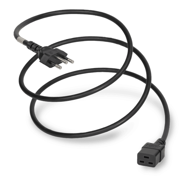 Black 2.5 meters C19 cord