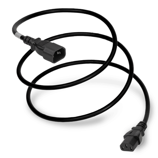 Black 1.0 meter C13 cord