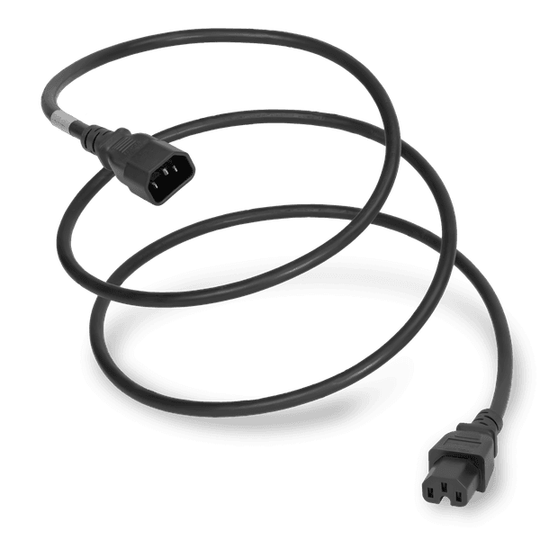 Black 1 Foot C15 cord