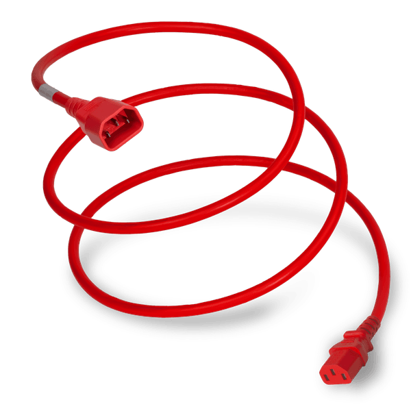 Red 1 Foot C13 cord