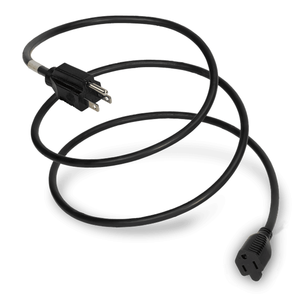 Black 1 Foot NEMA 5-15R cord