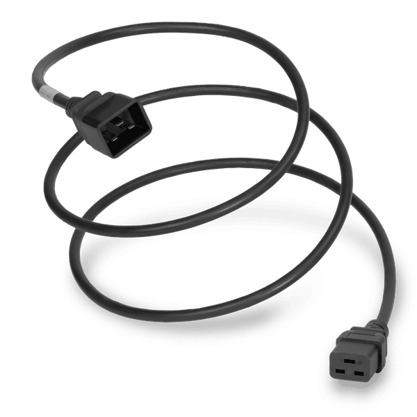 Black 1 Foot C19 cord