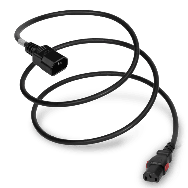 Black 2 Feet C13 Locking (A-Lock) cord