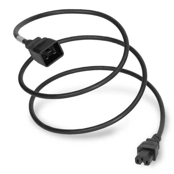 Black 1 Foot C15 cord