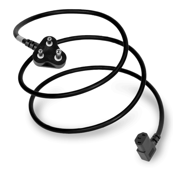 Black 2.5 meters C13 Left Angle cord