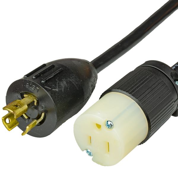 Black 1 Foot NEMA 5-15R cord
