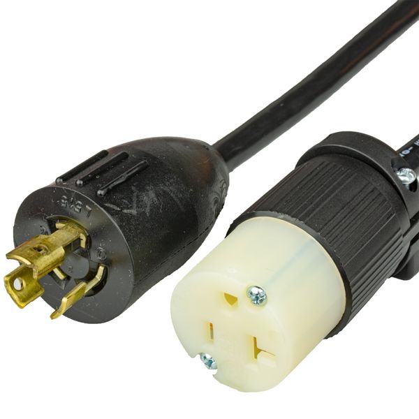 Black 1 Foot NEMA 5-20R cord