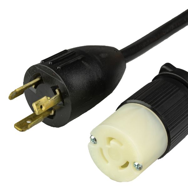 Black 1 Foot NEMA L5-15R cord