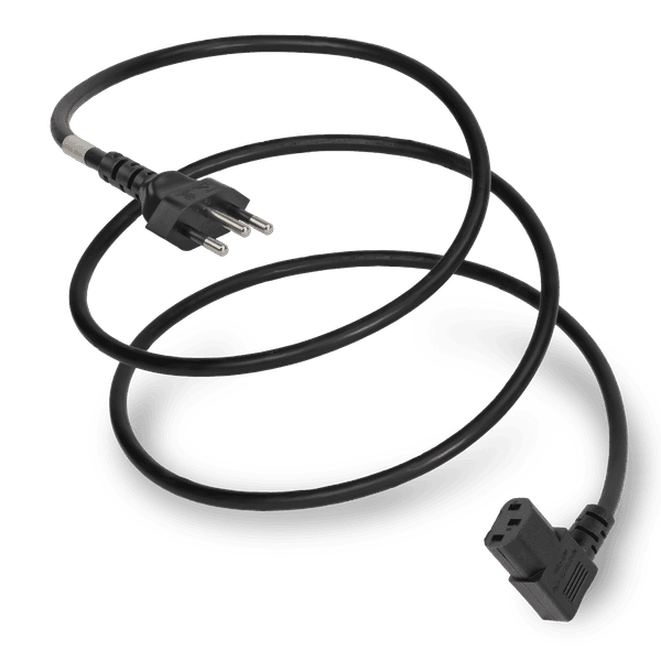 Black 2.5 meters C13 Right Angle cord