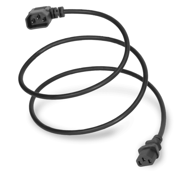 Black 1 Foot C13 cord
