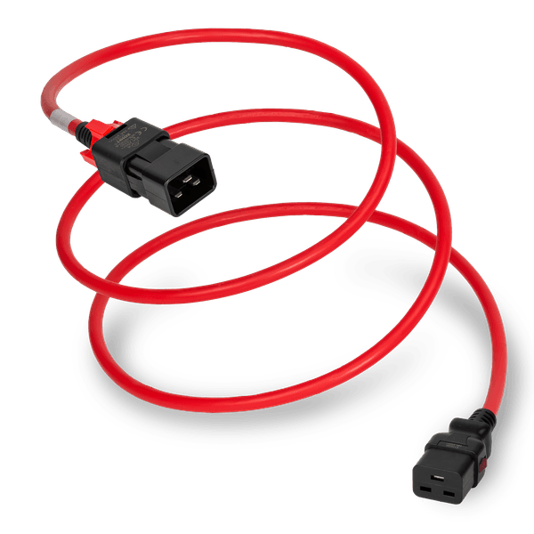 Red 0.6 meter C19 cord
