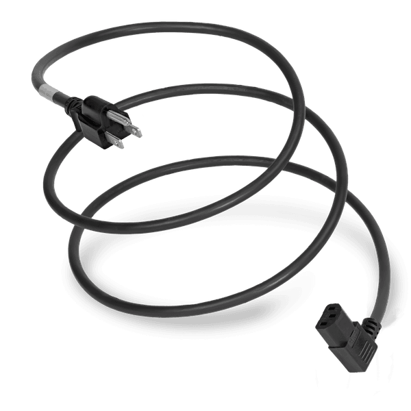 Black 6 Feet C13 Right Angle cord