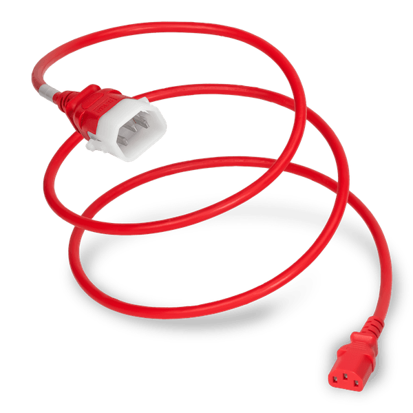 Red 1 Foot C13 cord