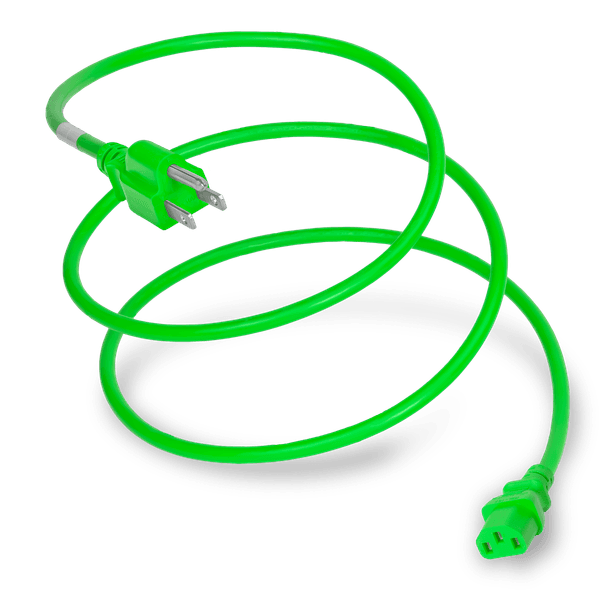 Green 3 Feet C13 cord