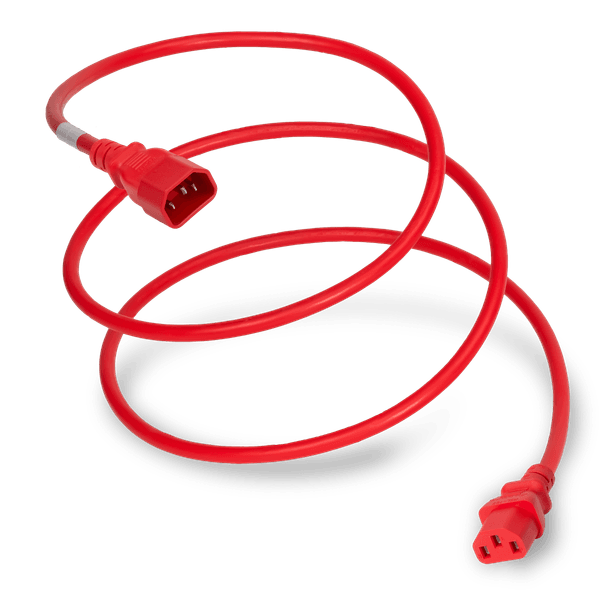 Red 1 Foot C13 cord