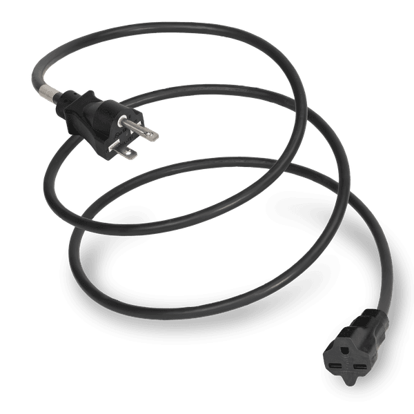 Black 6 Feet NEMA 6-15R cord