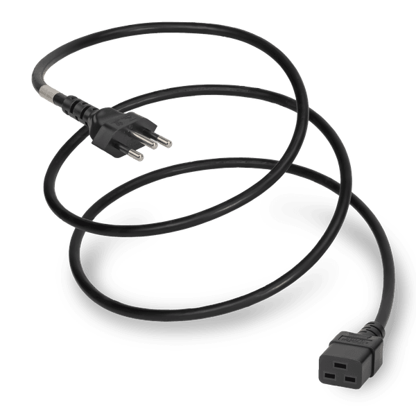 Black 2.5 meters C19 cord