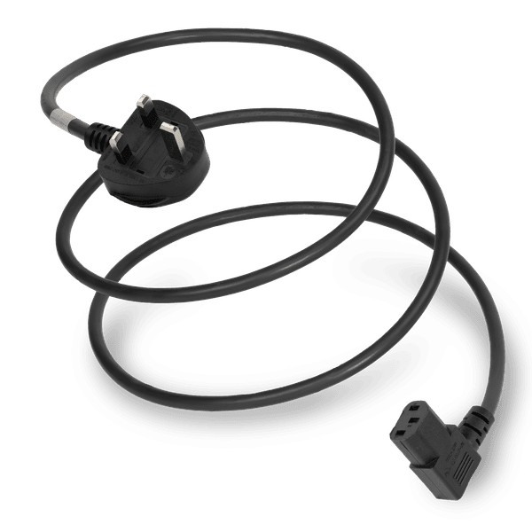 Black 2.0 meters C13 Right Angle cord