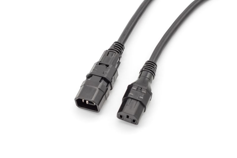 Black 0.5 meter C13 Locking (Z-Lock+) cord