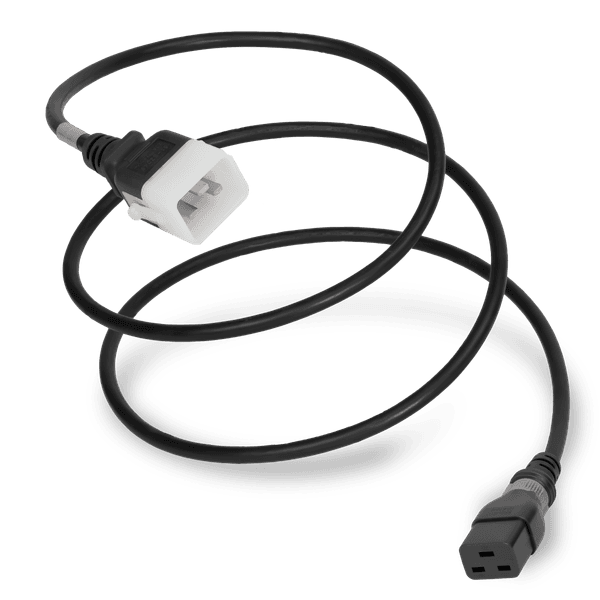 Black 3 Feet C19 S-Lock (Universal Locking) cord