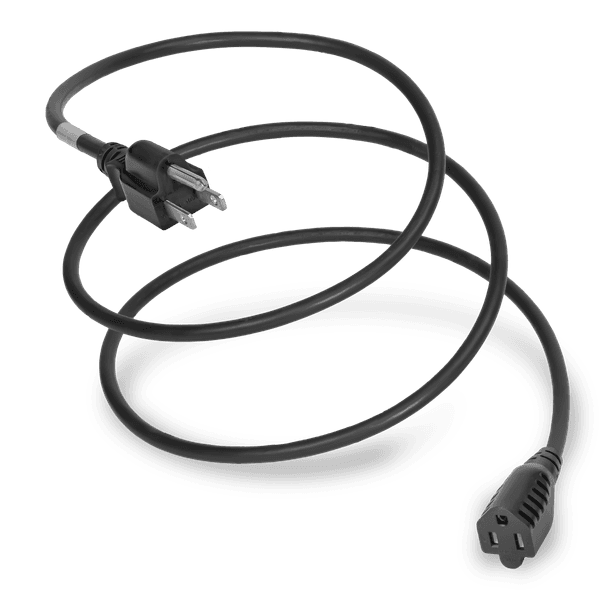 Black 1 Foot NEMA 5-15R cord
