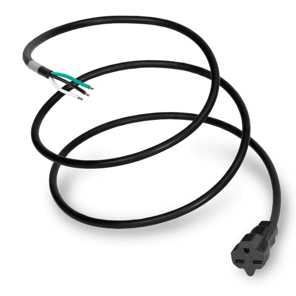 Black 1 Foot NEMA 6-15R cord