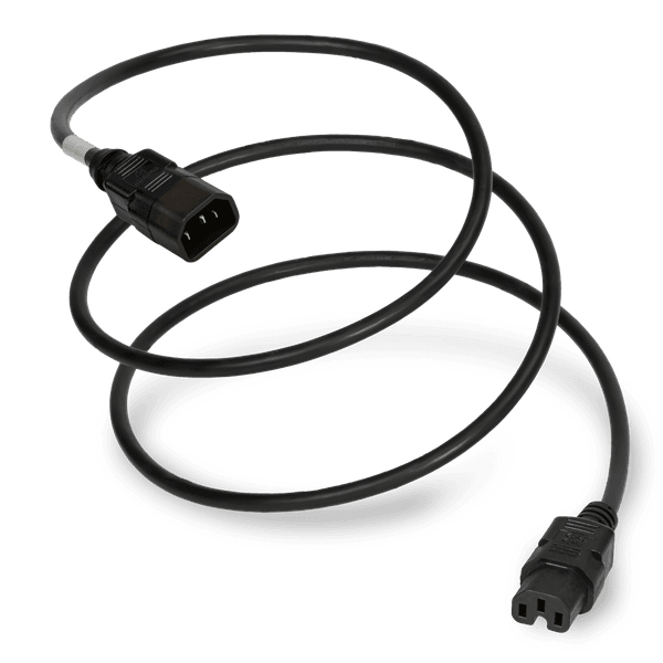 Black 1 Foot C15 cord