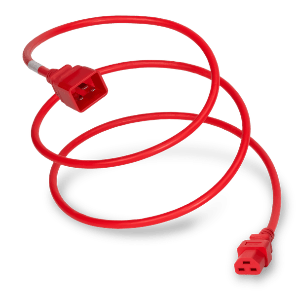 Red 3 Feet C21 cord