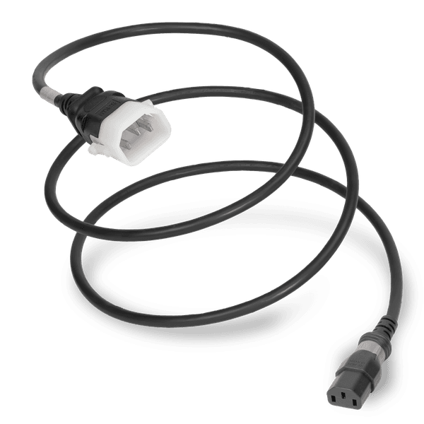 Black 1 Foot C13 S-Lock (Universal Locking) cord