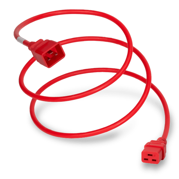 Red 4 Feet C19 cord