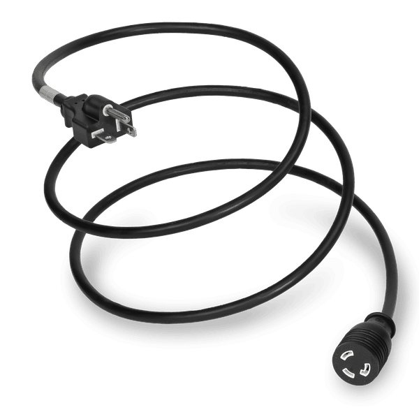 Black 1 Foot NEMA L5-30R cord