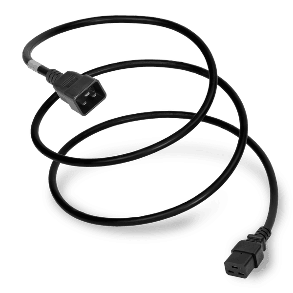 Black 1 Foot C19 cord