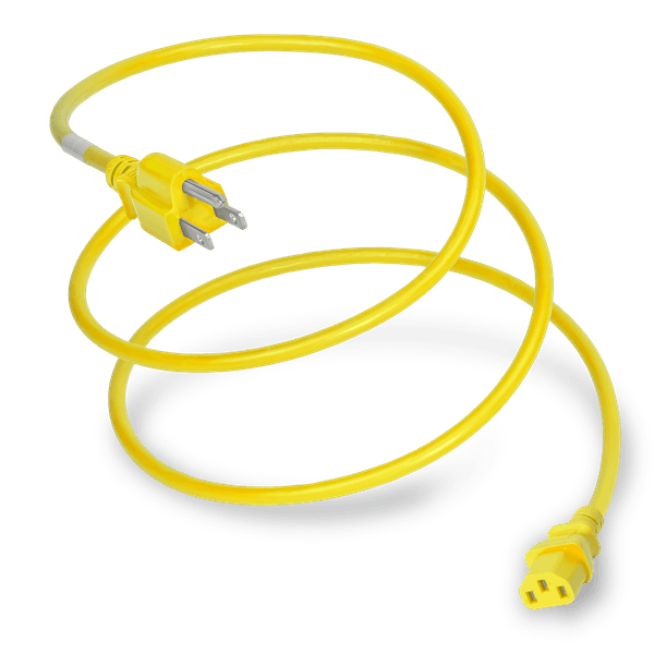 Yellow 2 Feet C13 cord
