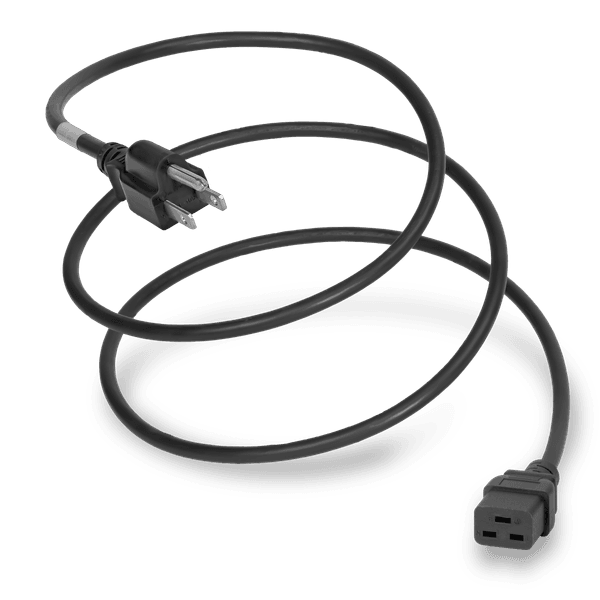 Black 1 Foot C19 cord