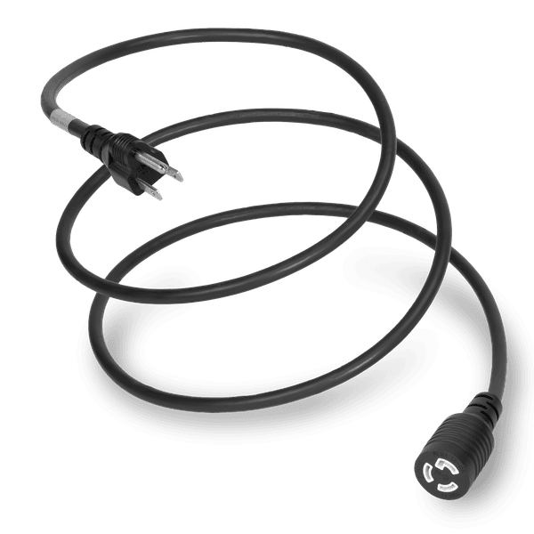 Black 1 Foot NEMA L5-15R cord