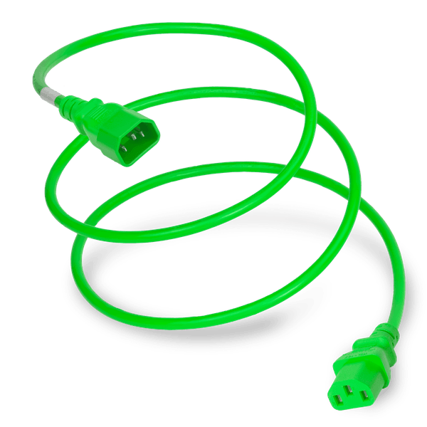 Green 2 Feet C13 cord