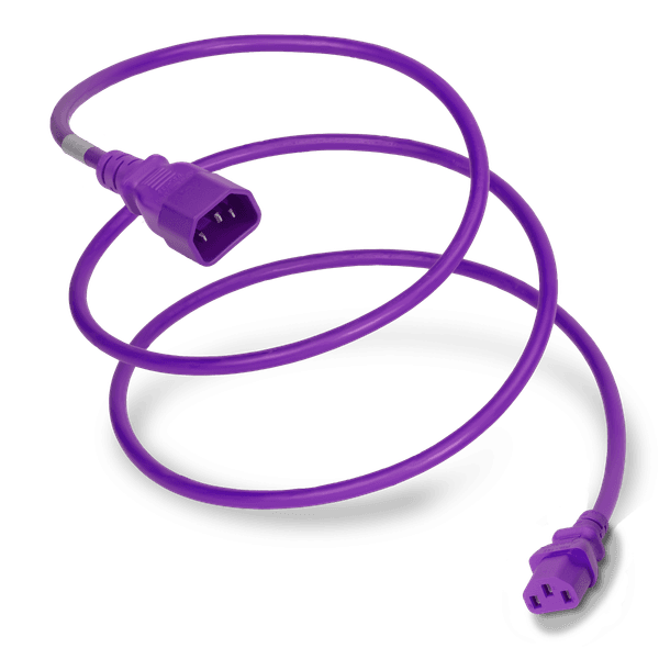 Purple 1 Foot C13 cord