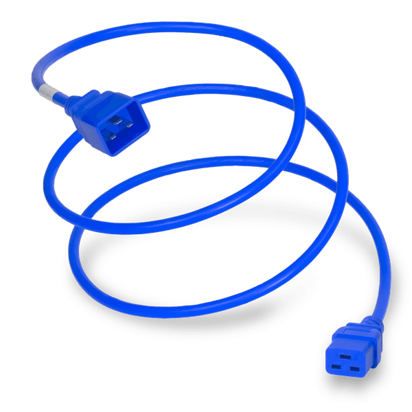 Blue 1 Foot C19 cord