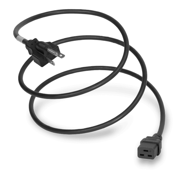 Black 1 Foot C19 cord