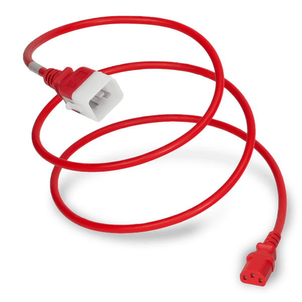 Red 3 Feet C13 cord