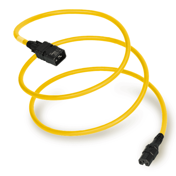 Yellow 0.6 meter C13 Locking (Z-Lock+) cord