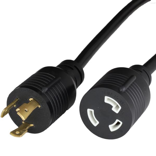 Black 3 Feet NEMA L5-30R cord