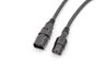 Z-Lock+ C14 to Z-Lock+ C13, 14AWG, 0.6M, Black